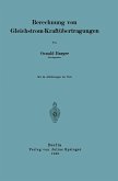 Berechnung von Gleichstrom-Kraftübertragungen (eBook, PDF)