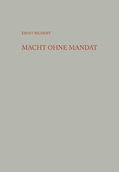Macht ohne Mandat (eBook, PDF)