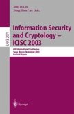 Information Security and Cryptology - ICISC 2003 (eBook, PDF)