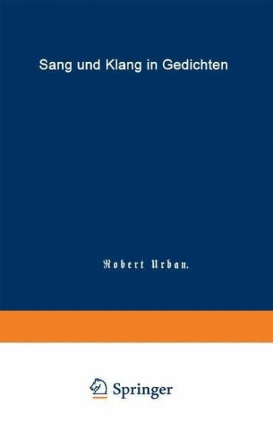 Sang und Klang in Gedichten (eBook, PDF)