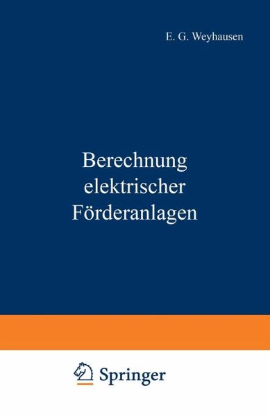 Berechnung elektrischer Förderanlagen (eBook, PDF)