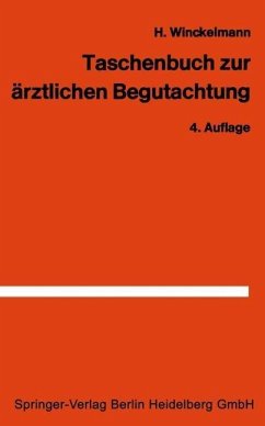 Taschenbuch zur ärztlichen Begutachtung in der Arbeiter- und Angestelltenrentenversicherung (eBook, PDF) - Winckelmann, H.
