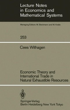 Economic Theory and International Trade in Natural Exhaustible Resources (eBook, PDF) - Withagen, Cees