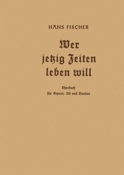 Cover Wer jetzig Zeiten leben will (eBook, PDF)