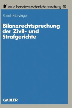 Bilanzrechtsprechung der Zivil- und Strafgerichte (eBook, PDF) - Münzinger, Rudolf