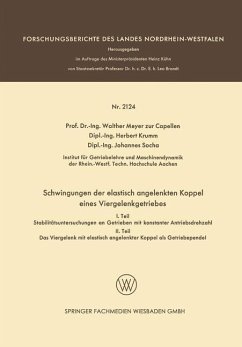 Schwingungen der elastisch angelenkten Koppel eines Viergelenkgetriebes (eBook, PDF) - Zur Capellen, Walther Meyer; Krumm, Herbert; Socha, Johannes