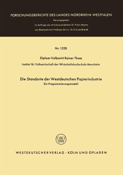 Cover Die Standorte der westdeutschen Papierindustrie (eBook, PDF)