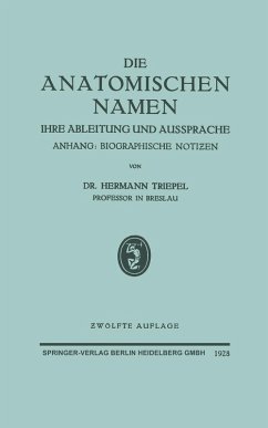Cover Die Anatomischen Namen (eBook, PDF)