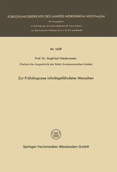 Zur Frühdiagnose infarktgefährdeter Menschen (eBook, PDF) - Niedermeier, Siegfried