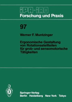 Ergonomische Gestaltung von Rotationsstellteilen für grob- und sensomotorische Tätigkeiten (eBook, PDF) - Muntzinger, Werner F.