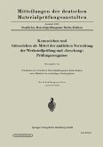 Kennzeichen und Gütezeichen als Mittel der amtlichen Verwaltung der Werkstoffprüfung und -forschung; Prüfungszeugnisse (eBook, PDF)