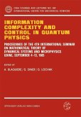 Information Complexity and Control in Quantum Physics (eBook, PDF)