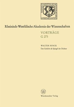 Das Gedicht als Spiegel der Dichter (eBook, PDF) - Hinck, Walter