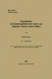 Experimente zur Ionenregulation der Larve von Ephydra cinerea Jones (Dipt. ) (eBook, PDF) - Nemenz, Harald