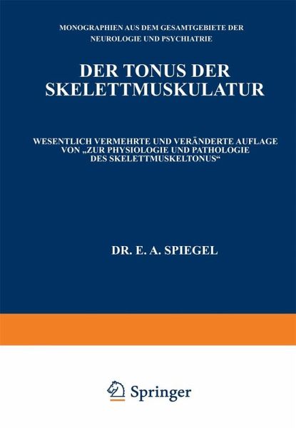 Der Tonus der Skelettmuskulatur (eBook, PDF)
