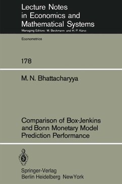 Comparison of Box-Jenkins and Bonn Monetary Model Predition Performance (eBook, PDF) - Bhattacharyya, M. N.