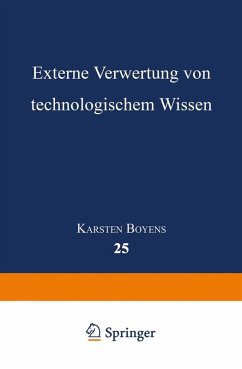 Externe Verwertung von technologischem Wissen (eBook, PDF)