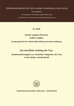 Der berufliche Aufstieg der Frau (eBook, PDF) - Langkau-Herrmann, Monika