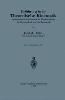Einführung in die Theoretische Kinematik (eBook, PDF) - Müller, Reinhold