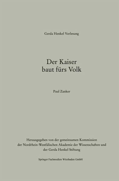 Der Kaiser baut fürs Volk (eBook, PDF)