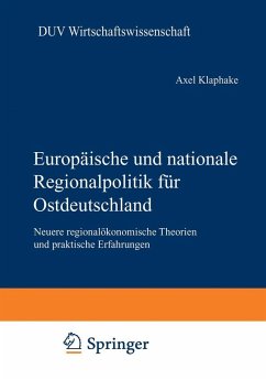 Cover Europäische und nationale Regionalpolitik für Ostdeutschland (eBook, PDF)