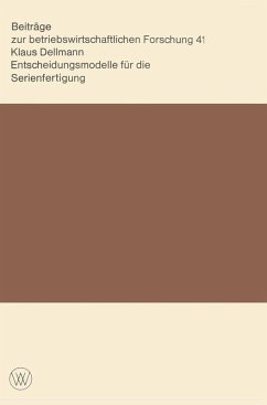 Cover Entscheidungsmodelle für die Serienfertigung (eBook, PDF)