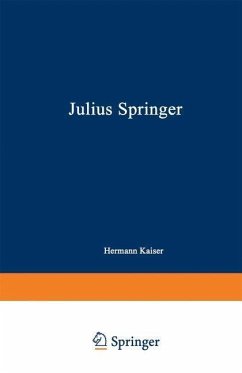 Cover Julius Springer (eBook, PDF)