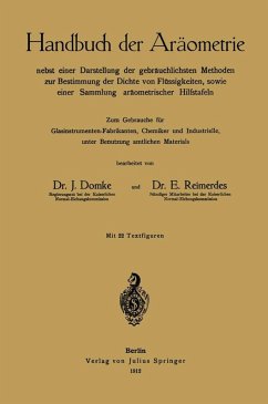 Handbuch der Aräometrie (eBook, PDF) - Domke, J.; Reimerdes, E.