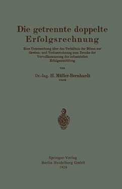 Die getrennte doppelte Erfolgsrechnung (eBook, PDF) - Müller-Bernhardt, Hans