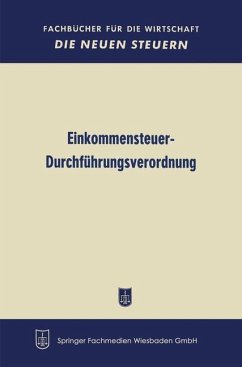 Cover Einkommensteuer-Durchführungsverordnung (eBook, PDF)