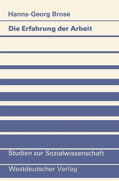 Cover Die Erfahrung der Arbeit (eBook, PDF)