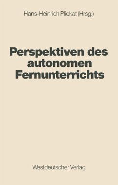 Perspektiven des autonomen Fernunterrichts (eBook, PDF)