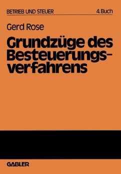 Grundzüge des Besteuerungsverfahrens (eBook, PDF) - Rose, Gerd