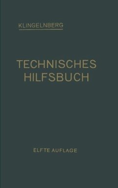 Klingelnberg Technisches Hilfsbuch (eBook, PDF) - Klingelnberg, W. Ferd; Preger, Ernst; Reindl, Rudolf