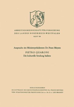 Die kulturelle Sendung Italiens (eBook, PDF) - Quaroni, Pietro