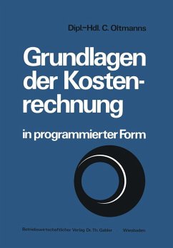 Grundlagen der Kostenrechnung in programmierter Form (eBook, PDF) - Oltmanns, Christoph