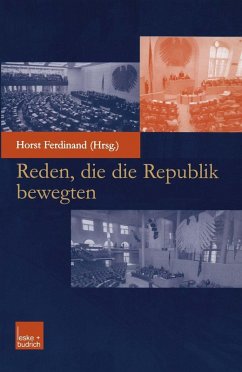 Cover Reden, die die Republik bewegten (eBook, PDF)