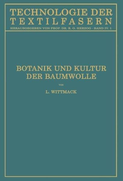 Botanik und Kultur der Baumwolle (eBook, PDF)