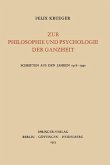 Zur Philosophie und Psychologie der Ganzheit (eBook, PDF)