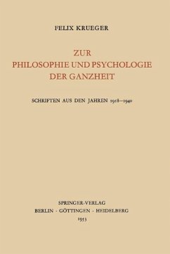 Cover Zur Philosophie und Psychologie der Ganzheit (eBook, PDF)