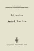 Analytic Functions (eBook, PDF)
