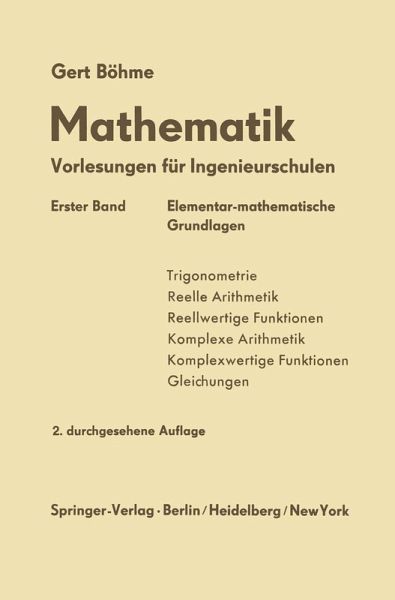 Elementar-mathematische Grundlagen (eBook, PDF)