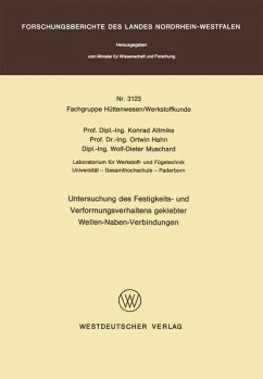 Cover Untersuchung des Festigkeits- und Verformungsverhaltens geklebter Wellen-Naben- Verbindungen (eBook, PDF)