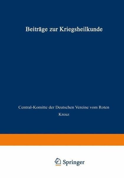 Beiträge zur Kriegsheilkunde (eBook, PDF)