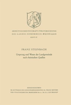 Cover Ursprung und Wesen der Landgemeinde nach rheinischen Quellen (eBook, PDF)
