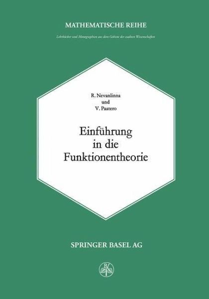 Einführung in die Funktionentheorie (eBook, PDF)