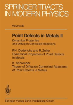 Point Defects in Metals II (eBook, PDF)