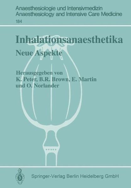 Inhalationsanaesthetika (eBook, PDF) Inhalationsanaesthetika (eBook, PDF)