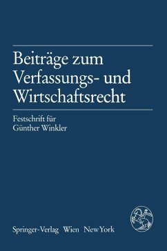Beiträge zum Verfassungs- und Wirtschaftsrecht (eBook, PDF)