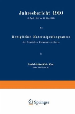 Jahresbericht 1910 (eBook, PDF) - Martens, Adolf